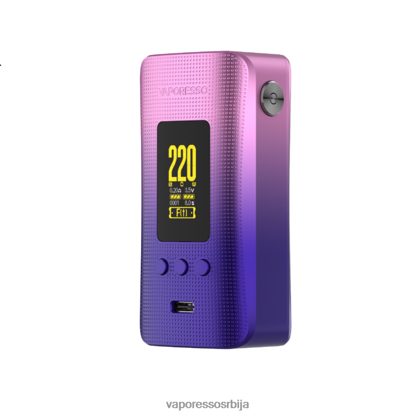 Vaporesso GEN 200 мод 02862239 Vaporesso vape review неон љубичаста